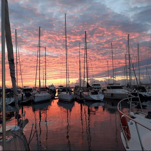 Sunrise in the Marina Sant carles de la Rapita